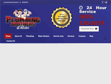 Tablet Screenshot of plumbingbrothers.com